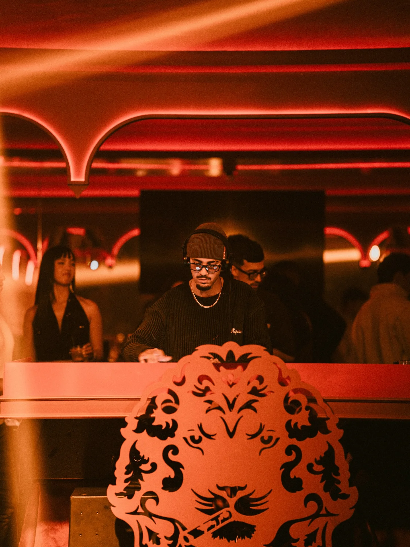 Resident DJ Alpha performing at The Club